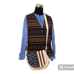 Montana West Purse American Flag Patriotic Red White and Blue Crossbody Bag